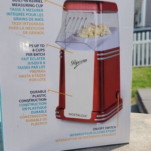 Nostalgia Red Popcorn Popper